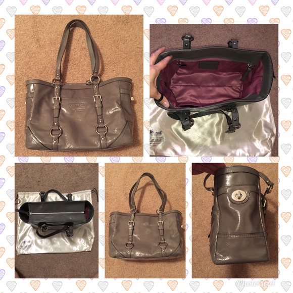NWT—Coach Signature Gallery patent leather tote - Picture 3 of 8